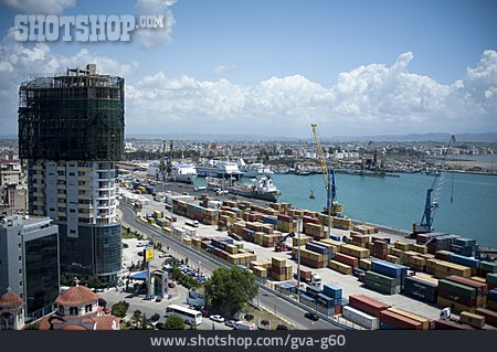 
                Hafen, Containerhafen, Seehafen, Industriehafen, Durres                   