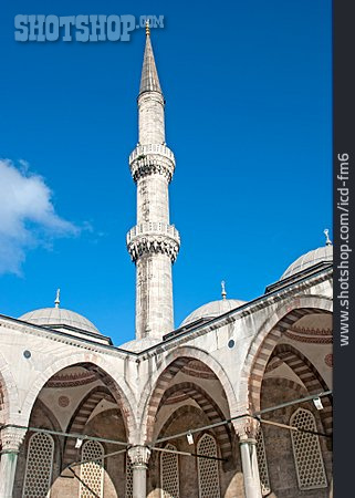
                Minarett, Sultan-ahmet-moschee                   