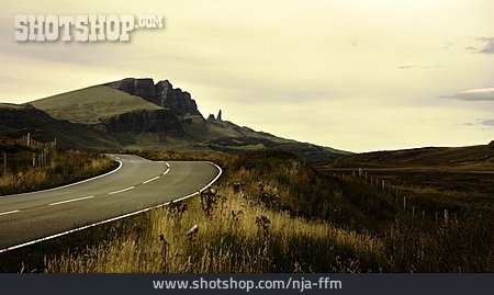 
                Straße, Landstraße, Schottland, Skye                   