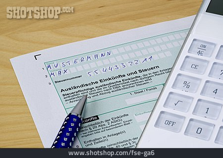 
                Steuer, Einkommensteuer, Steuererklärung                   