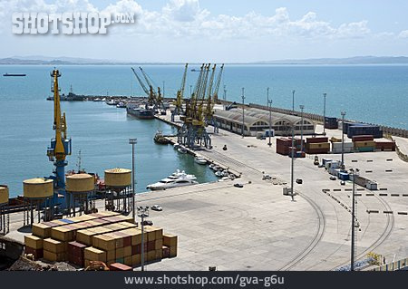 
                Hafen, Containerhafen, Seehafen, Industriehafen, Durres                   