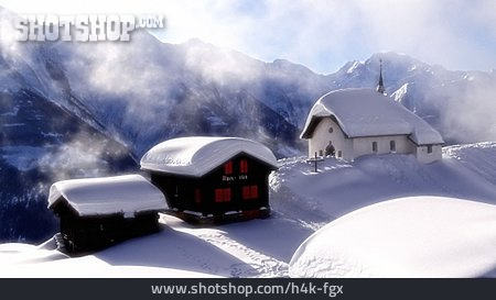 
                Dorf, Schweiz, Wallis, Bettmeralp                   