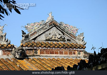
                Dach, Vietnam, Historische Baukunst                   