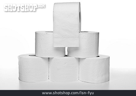 
                Gestapelt, Toilettenpapier, Hygieneartikel                   