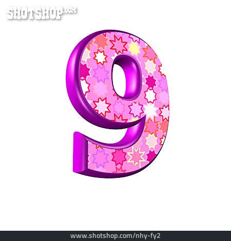 
                Symbol, 3d-rendering, 9                   