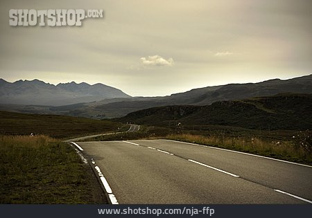 
                Straße, Landstraße, Schottland                   