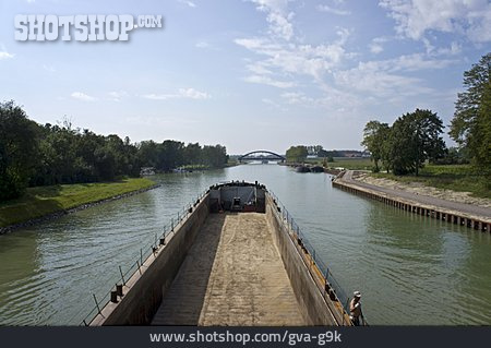 
                Frachtschiff, Schiffsverkehr, Dortmund-ems-kanal                   