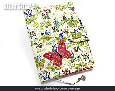
                Blumenmuster, Notizbuch, Tagebuch                   