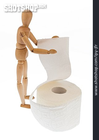 
                Halten, Figur, Toilettenpapier                   