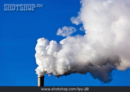 
                Umweltverschmutzung, Schornstein, Rauch                   