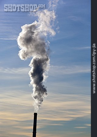 
                Schornstein, Luftverschmutzung, Industriekamin                   