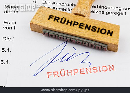 
                Pensionieren, Frühpension, Frührentner                   