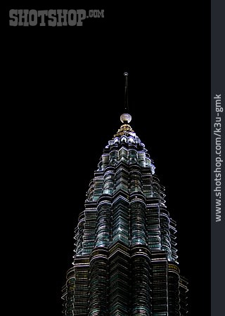 
                Sehenswürdigkeit, Turmspitze, Petronas Towers                   
