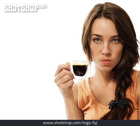 
                Junge Frau, Espresso                   