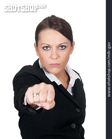 
                Konfrontation & Rivalität, Geschäftsfrau, Boxen                   