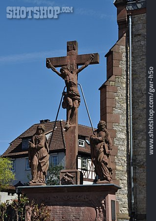 
                Kreuz, Statue, Jesus                   