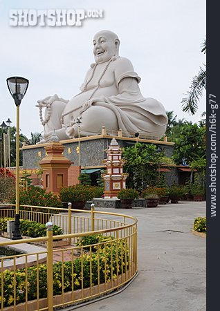 
                Vietnam, Buddha Statue, My Tho                   