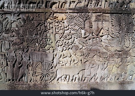 
                Relief, Kambodscha, Angkor Thom, Siem Reap                   