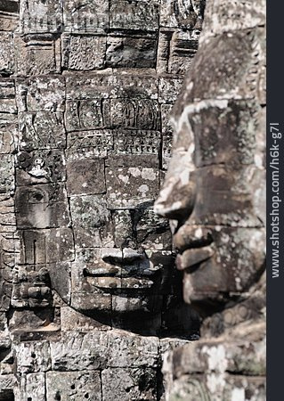 
                Skulptur, Kambodscha, Angkor Thom, Siem Reap                   