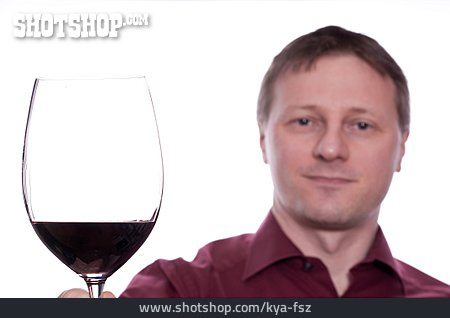 
                Weinglas, Rotwein, Weintrinker                   