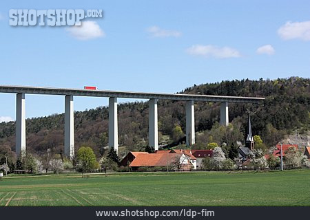 
                Transportweg, Thüringen, Autobahnbrücke                   