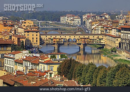 
                Stadtansicht, Florenz, Ponte Vecchio                   