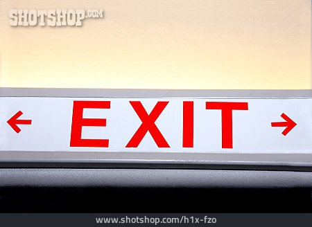 
                Hinweisschild, Exit                   