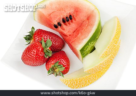 
                Obst, Erdbeere, Melone                   