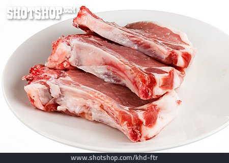 
                Grillfleisch, Rohes Fleisch, Schweinekotelett                   