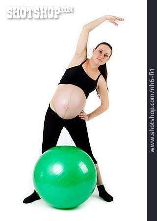
                Dehnübung, Schwangerschaftsgymnastik, Seitbeuge                   