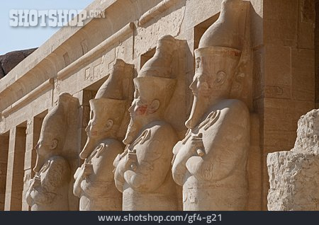 
                Archäologie, Tempel, Statue, Pharaonen, Hatschepsut                   