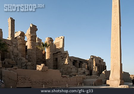 
                Denkmal, Obelisk, Karnak-tempel                   