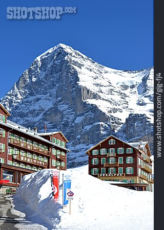 
                Gebirge, Hotel, Gipfel, Eiger                   