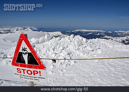 
                Absperrung, Einsturzgefahr, Jungfraujoch                   