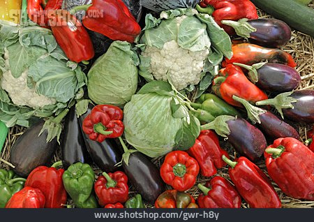 
                Gemüse, Marktstand, Gemüsestand                   