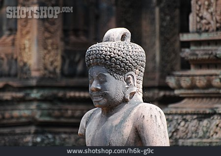 
                Skulptur, Kambodscha, Banteay Srei                   