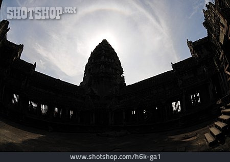 
                Silhouette, Tempelanlage, Angkor Wat                   