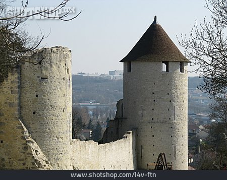 
                Stadtmauer, Wehranlage, Provins                   