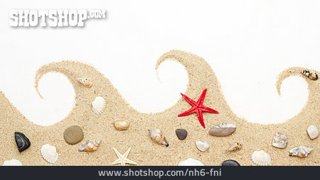 
                Sand, Dekoration, Wellenförmig                   