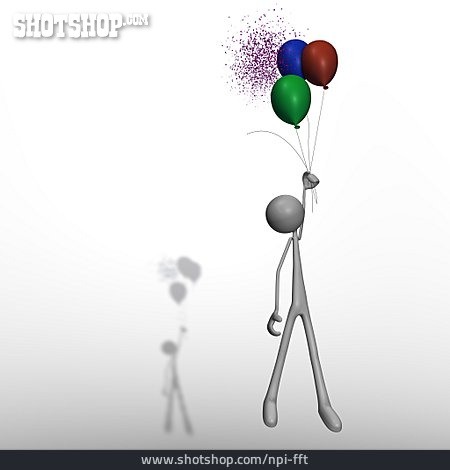 
                Luftballon, Figur, Schweben                   