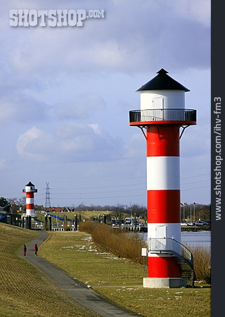 
                Leuchtturm, Nordfriesland, Elbufer                   