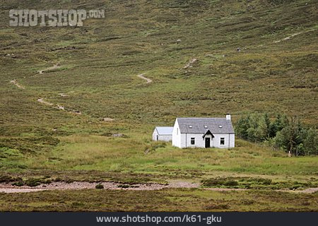 
                Haus, Einsamkeit, Schottland                   