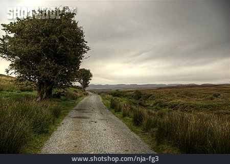
                Straße, Landstraße, Schottland, Skye                   