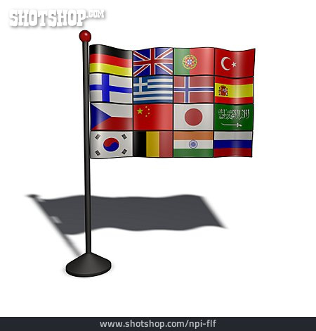 
                International, Nationalflagge, Nation                   