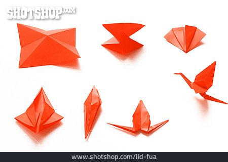 
                Anleitung, Origami, Papierkranich                   