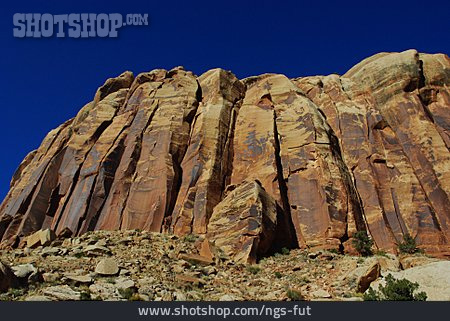 
                Felswand, Nordamerika, Canyonlands                   