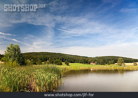 
                Landschaft, Teich, Thüringen                   