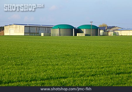 
                Energieerzeugung, Biogasanlage, Biogaskraftwerk                   