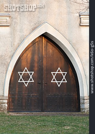
                Tor, Portal, Synagoge, Davidstern                   