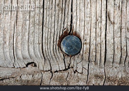 
                Rust, Wooden Board, Nail                   